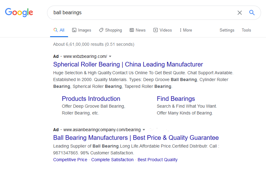 Ball Bearings Search